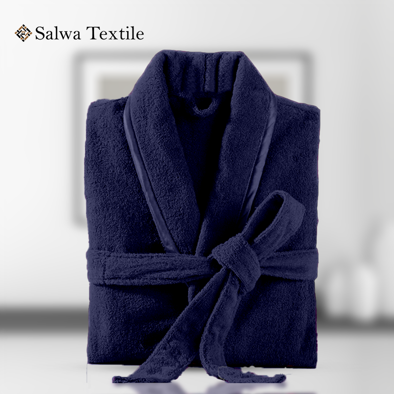 Premium Bathrobe - Navy Blue