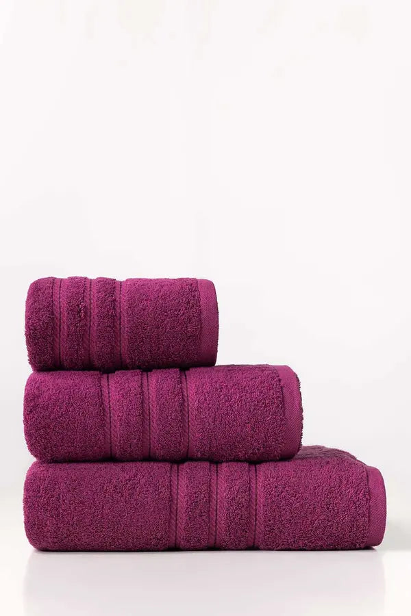 Towel Set - Purple - Pack of 3