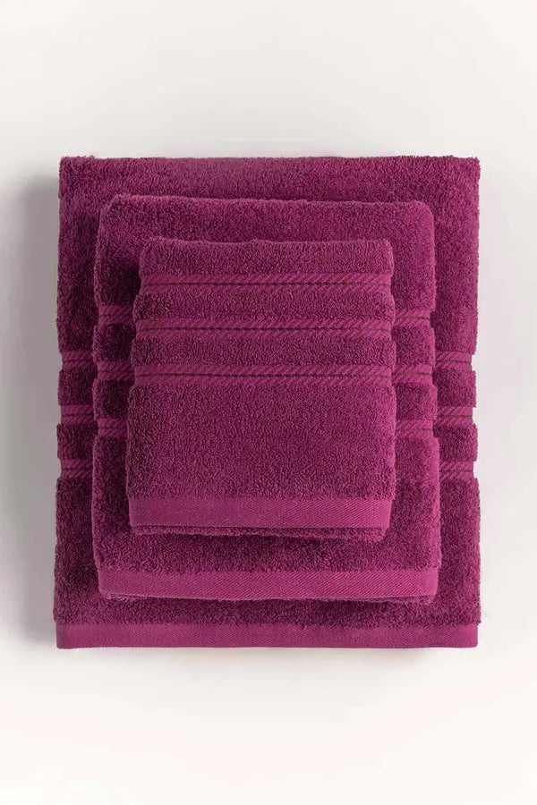 Towel Set - Purple - Pack of 3