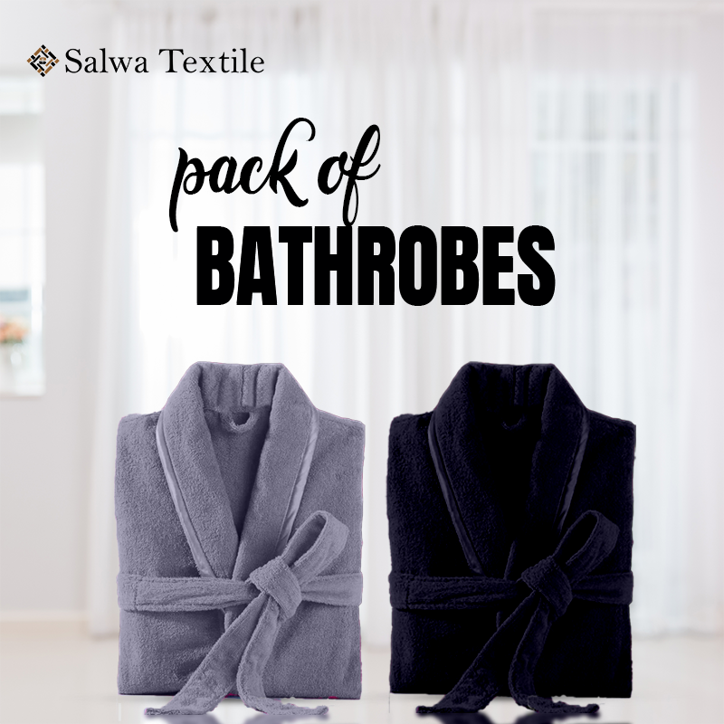 Pack of 2 - Velour Bathrobes